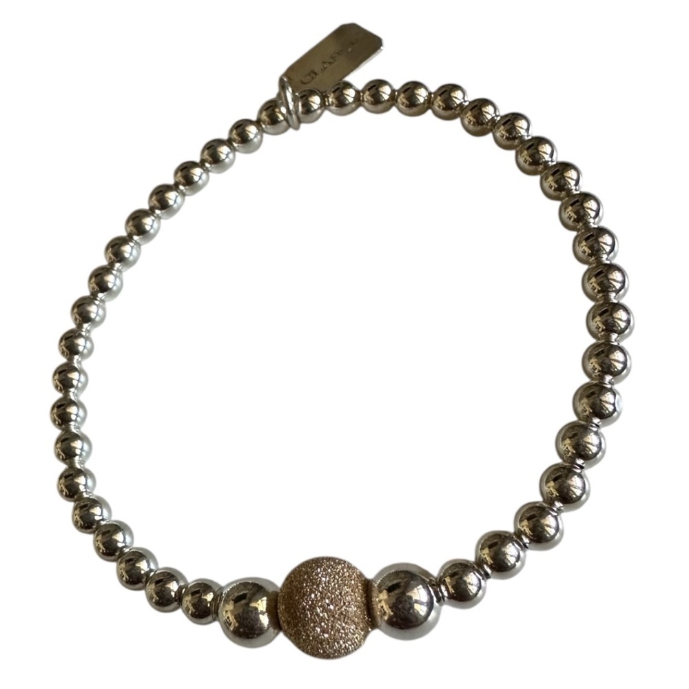 Classic Sterling Silver & 14K Gold Filled Stardust Stretch Bracelet